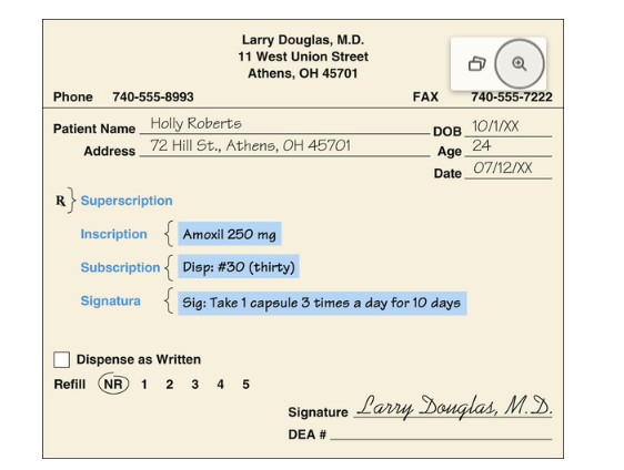 Paper Rx Example Prescription – Learn HCIS – LVN and MA Certification